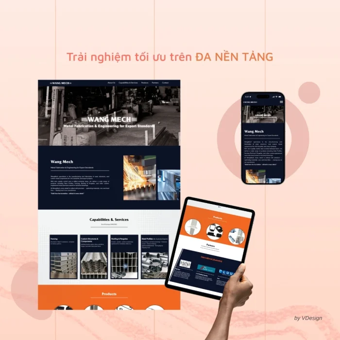 Dự Án Landing Page WANG MECH
