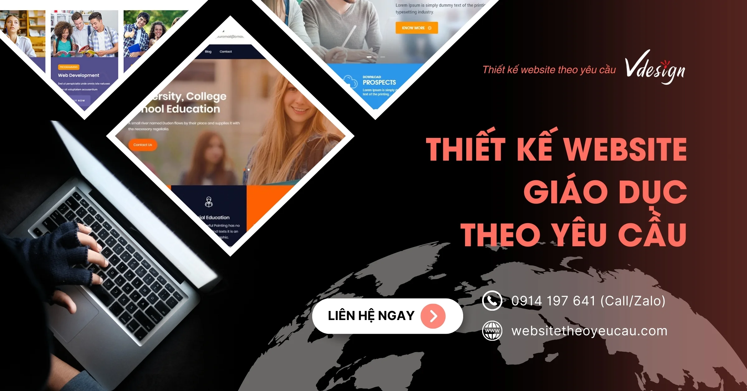 Thiết kế website giáo dục theo yêu cầu