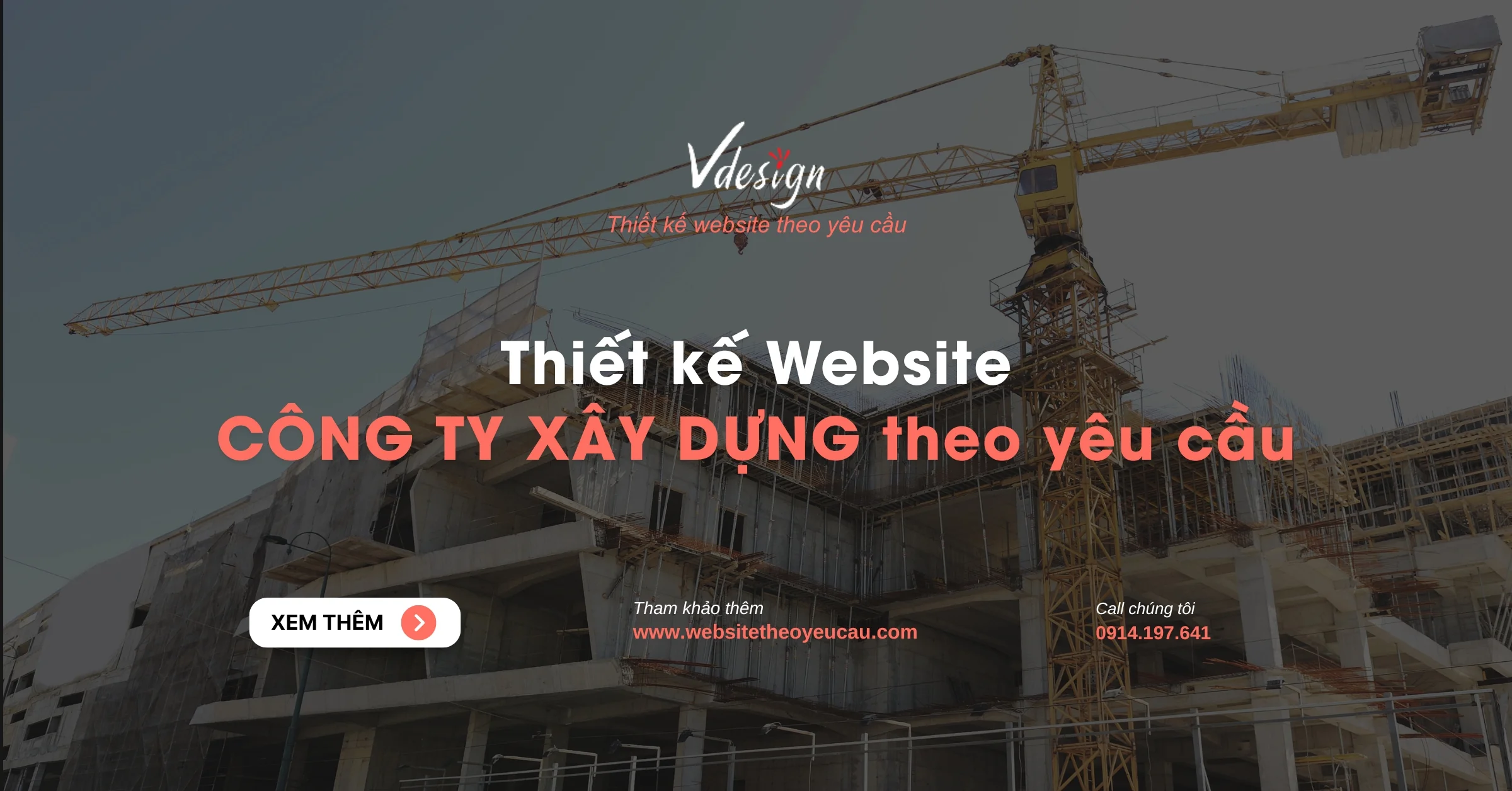 Thiết kế website công ty xây dựng theo yêu cầu
